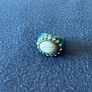 Lia Sophia Turquoise Ring with Light Blue Stone